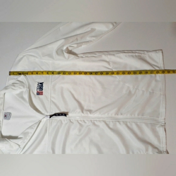 Vintage Men's Team USA Olympic White Full-zip Jacket - Picture 11 of 16